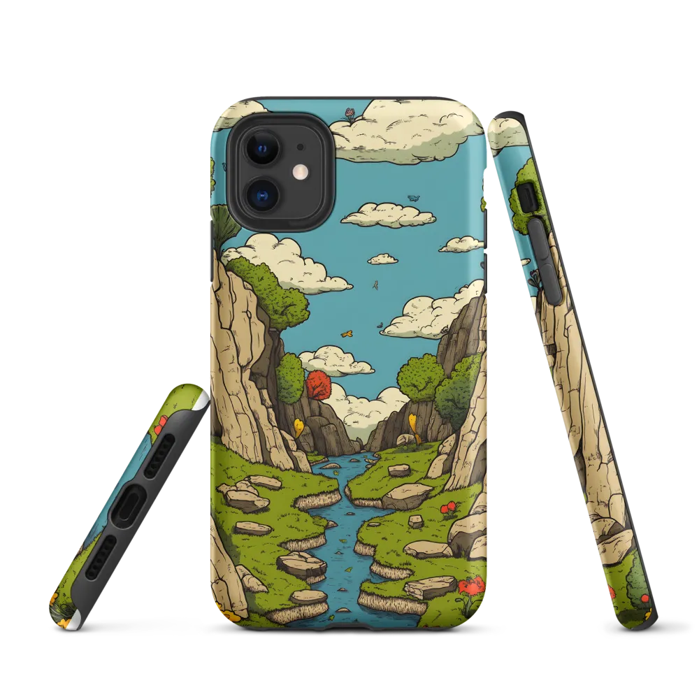 Whimsical Serenity: A Canyon Landscape