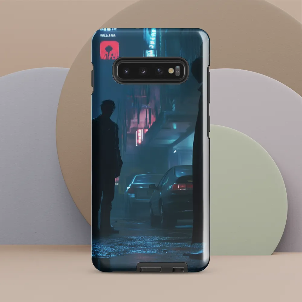 Shadows in the Neon Rain | Phone Case |  S10 Plus | Tough Case | Glossy