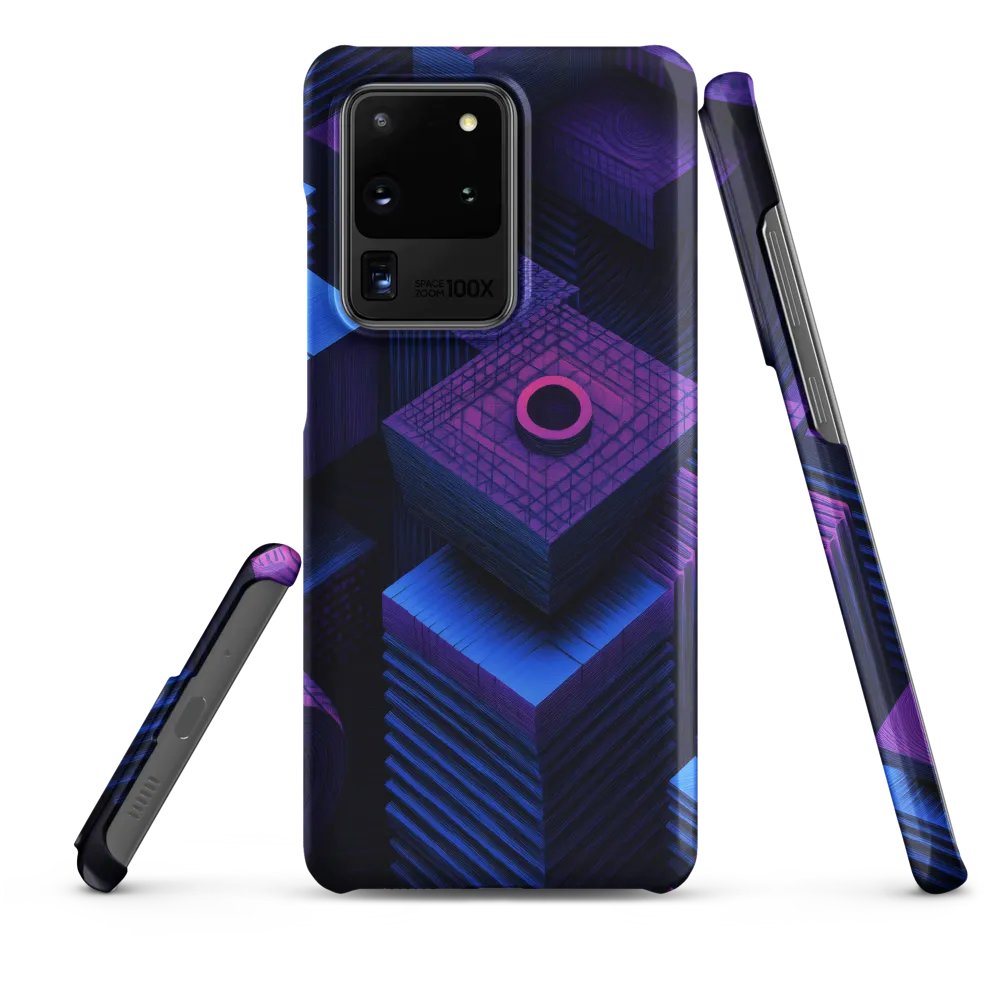 Geometric Dreams in Blue and Purple