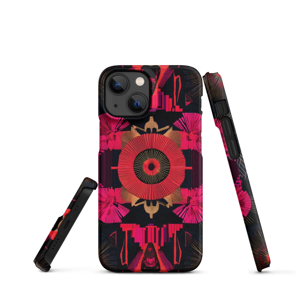 Dynamic Geometric Symphony | Phone Case |  13 Mini | Snap Case | Matte