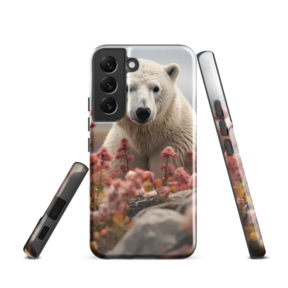 Curiosity Among Blooms: The Polar Bear
