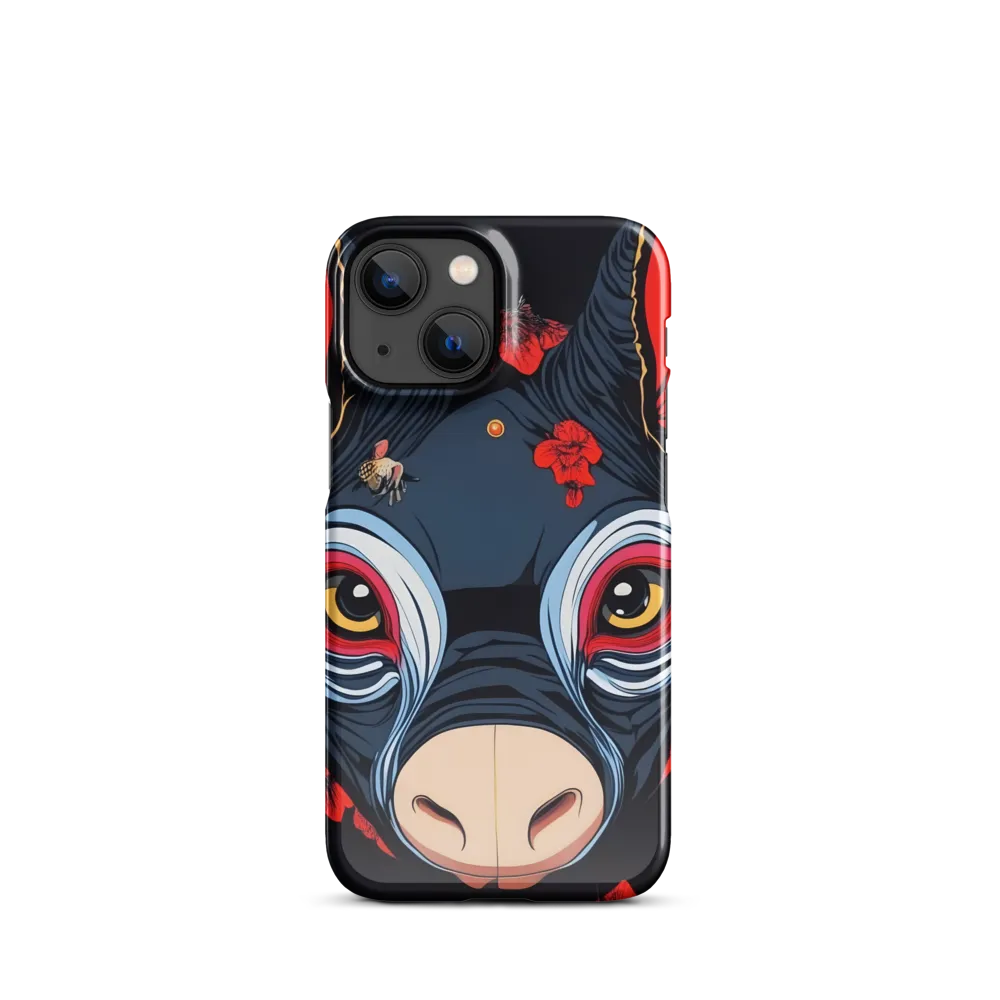 Mystical Bull with Floral Motifs