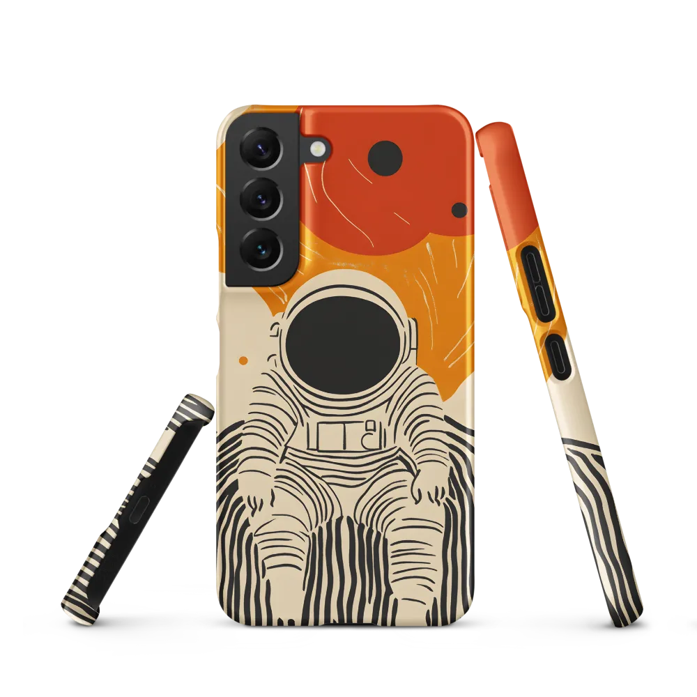 Astronaut in Cosmic Thoughts | Phone Case |  S22 | Snap Case | Matte