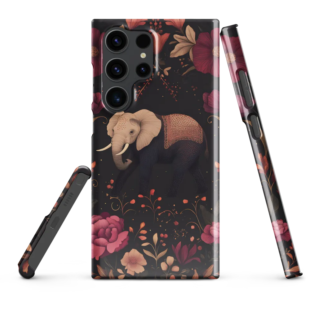 Whispers of the Wild: Elephants and Blooms