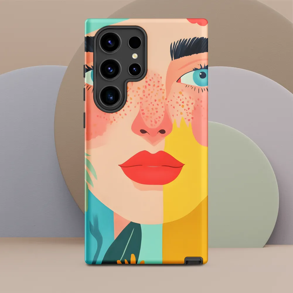 Floral Serenity: A Modern Portrait