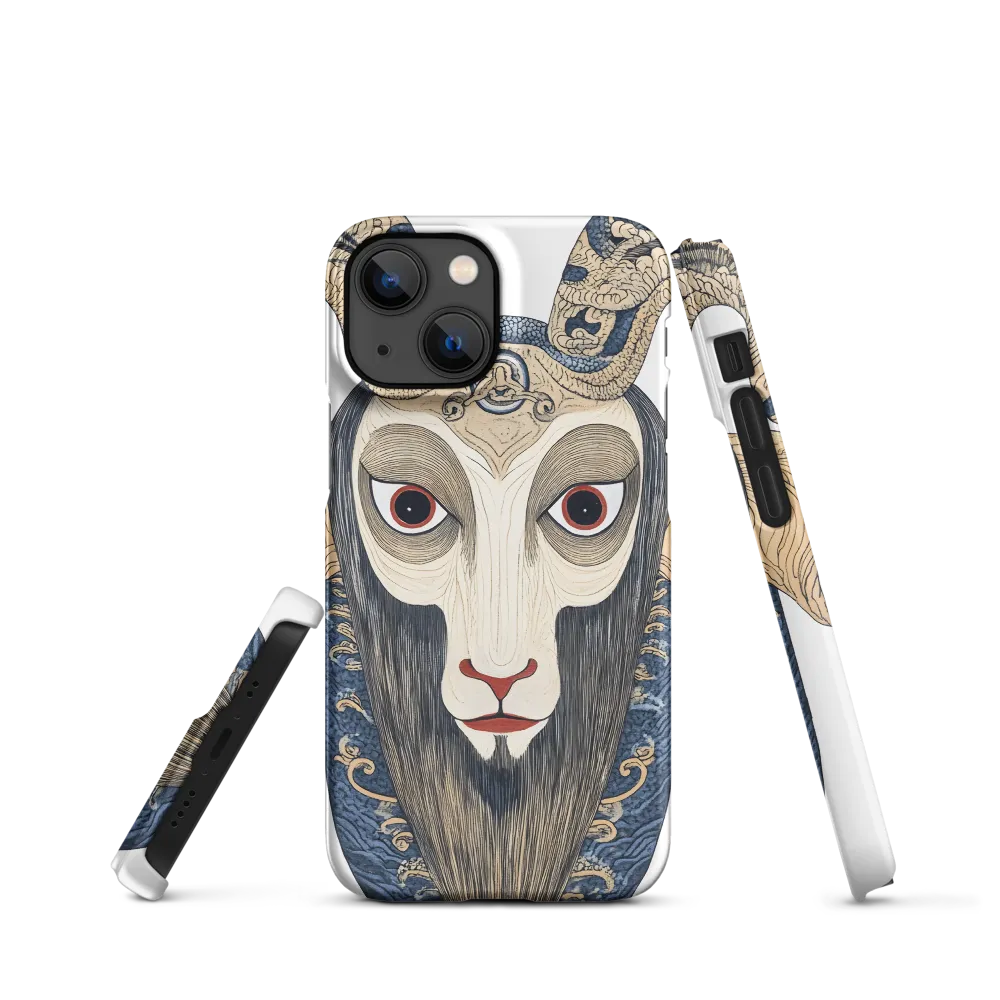 Ethereal Gaze of the Ram | Phone Case |  13 Mini | Snap Case | Matte