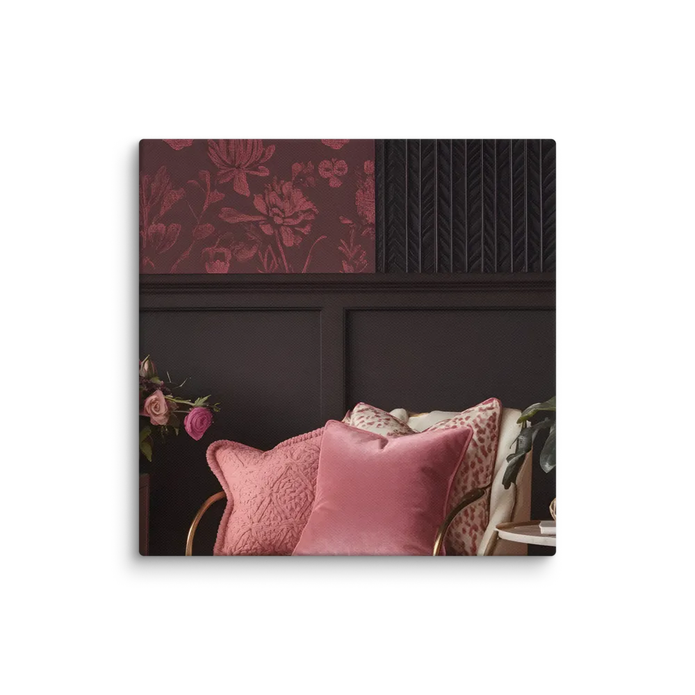 Elegance in Contrast: A Modern Interior Design | Canvas | 16″×16″