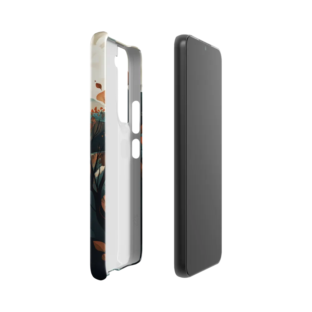 Whispers of Autumn: A Serene Journey | Phone Case |  S22 | Snap Case | Glossy