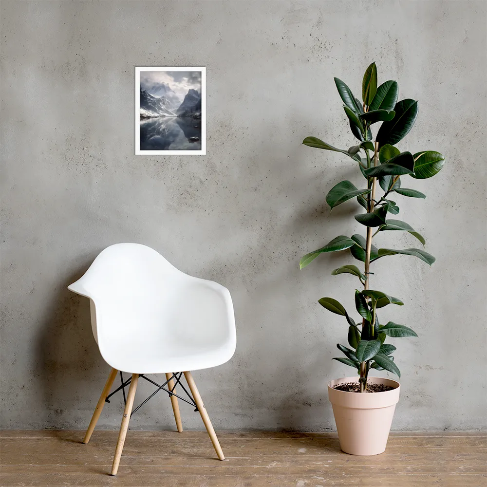 Echoes of Tranquility | Poster with White Frame | 11″×14″