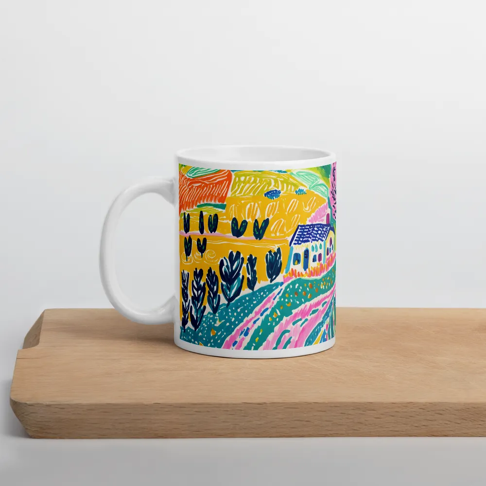 Vibrant Countryside Dreams | Mug with White inside | 11 oz