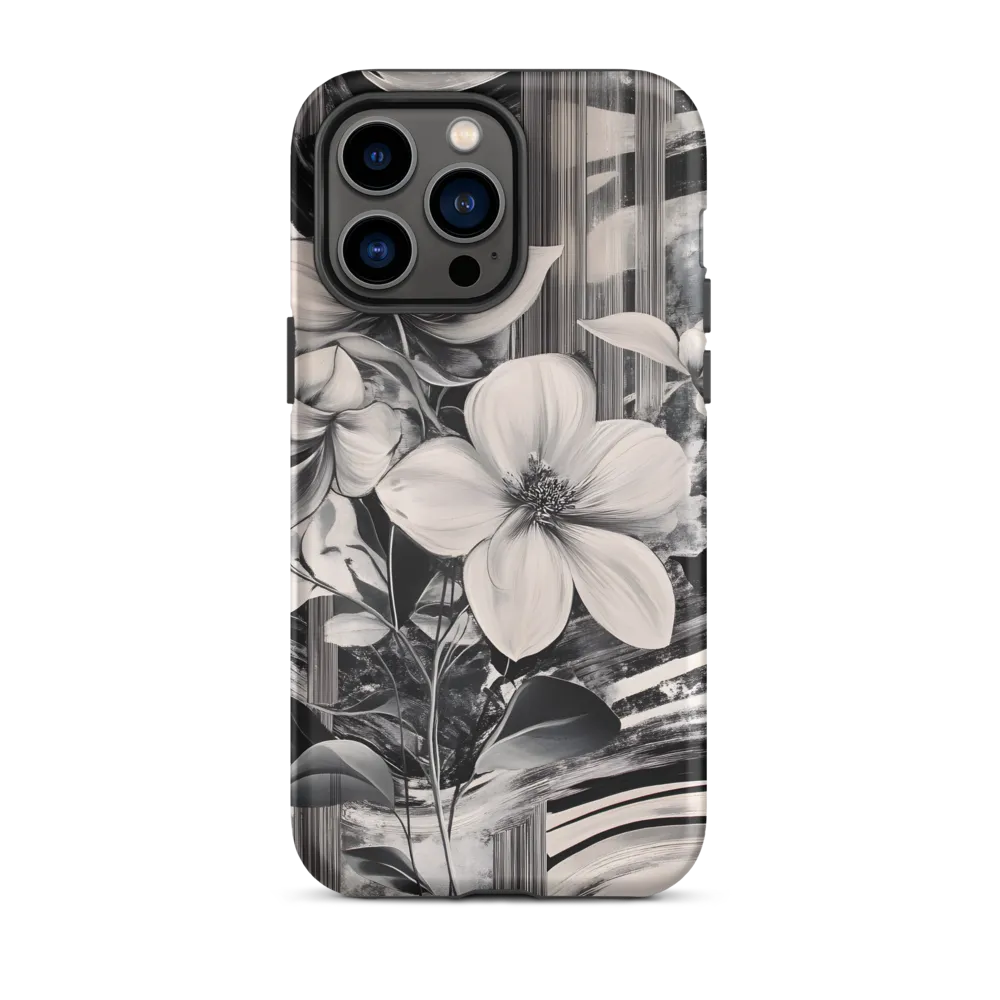 Ethereal Bloom: A Dance of Monochromes