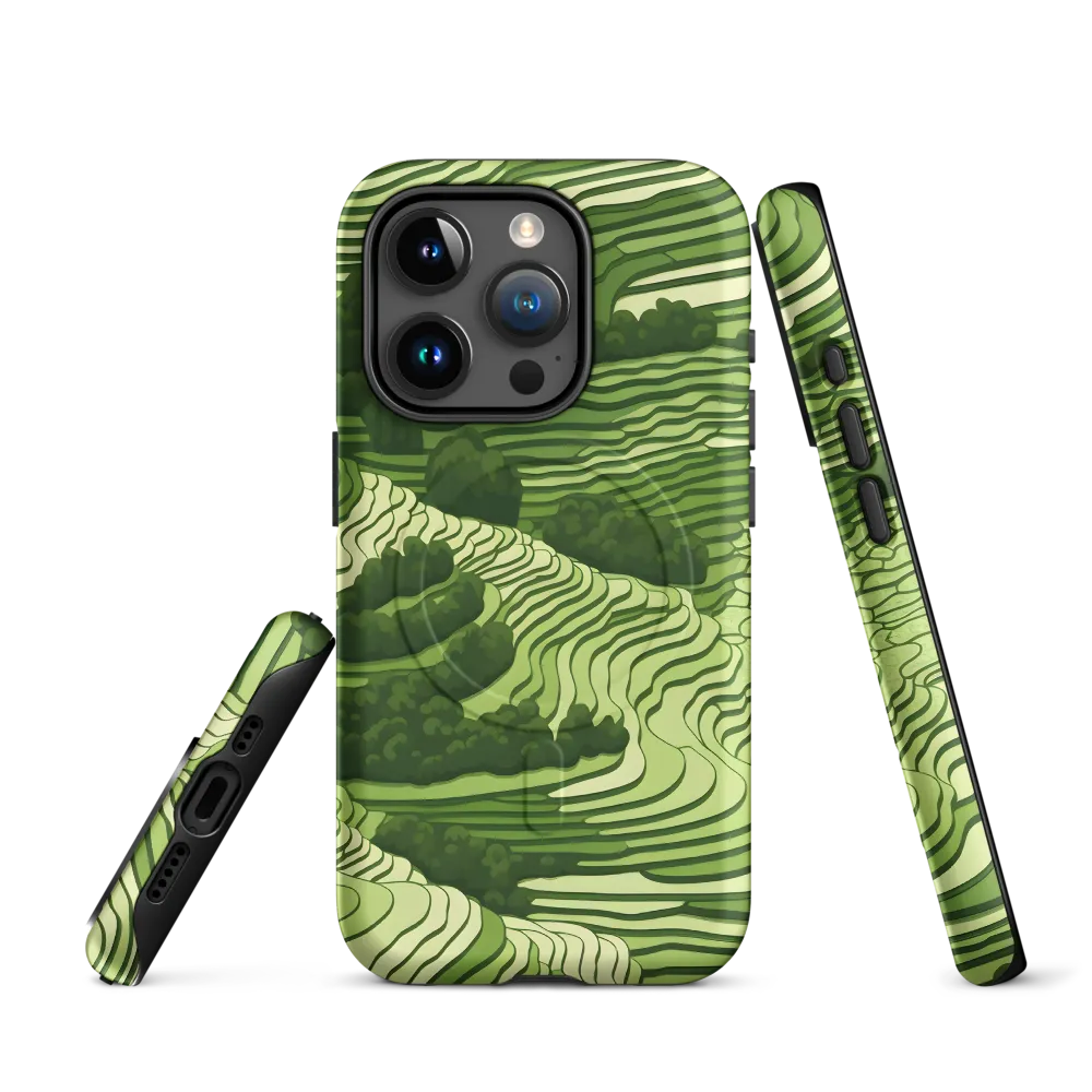 Waves of Green: An Abstract Landscape