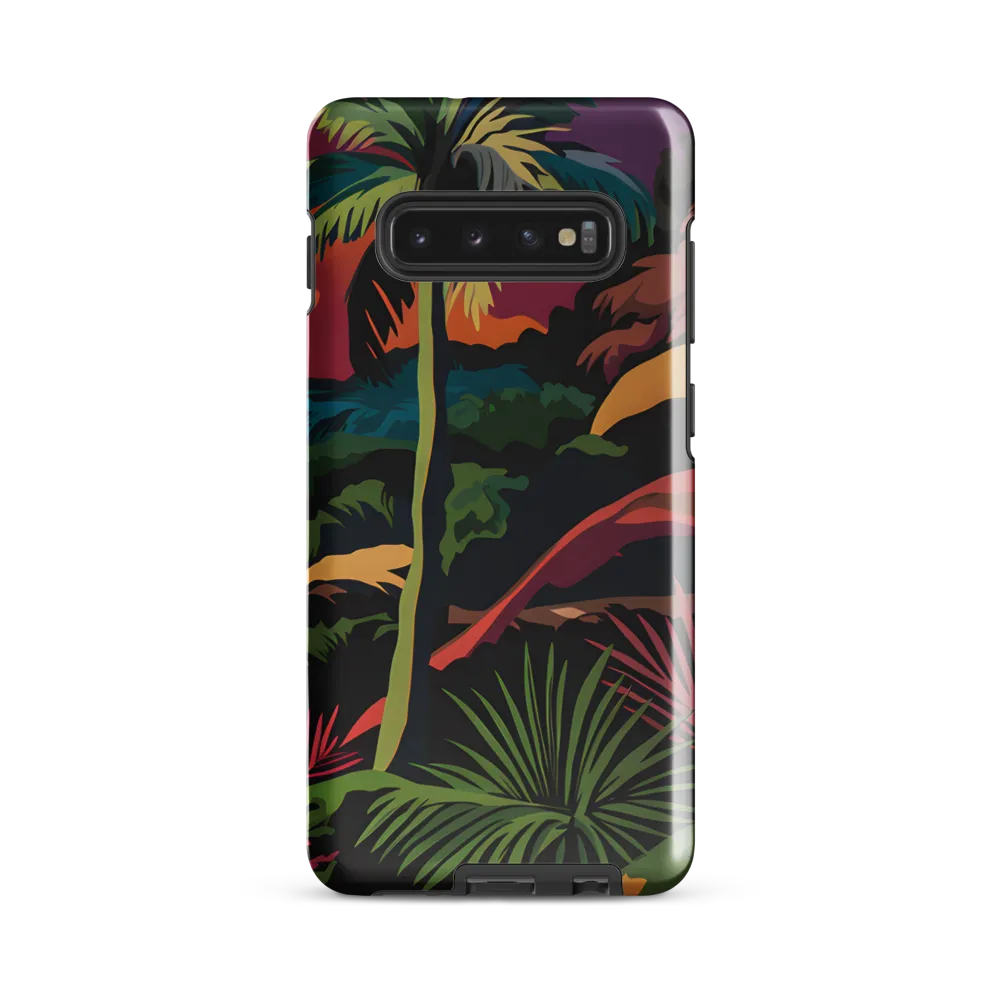 Tropical Sunset Escape | Phone Case |  S10 Plus | Tough Case | Glossy