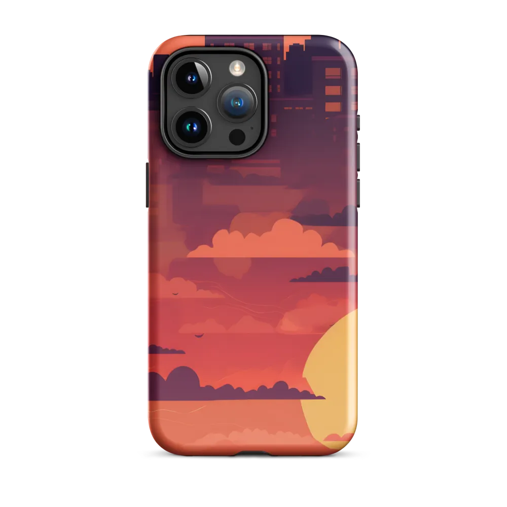 Urban Dusk: A Symphony of Cityscapes | Phone Case |  15 Pro Max | Tough Case | Glossy