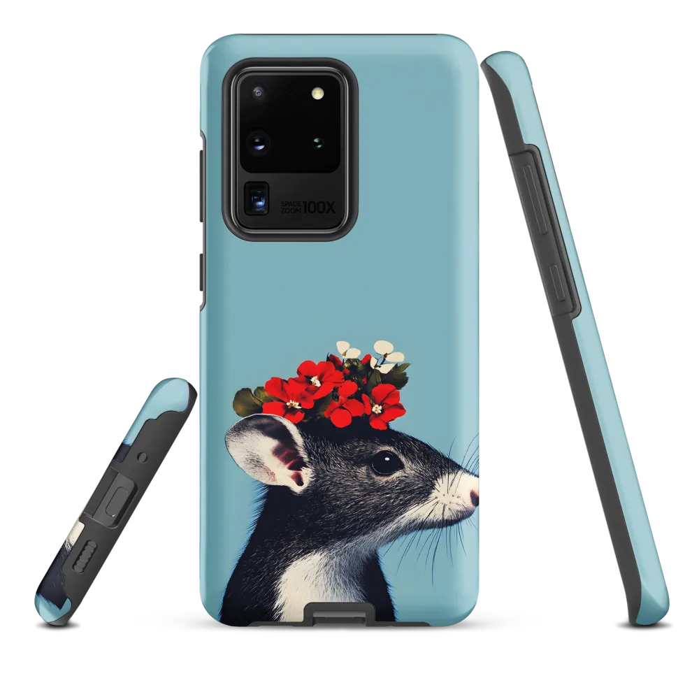 Whimsical Flora: A Mouse's Floral Crown