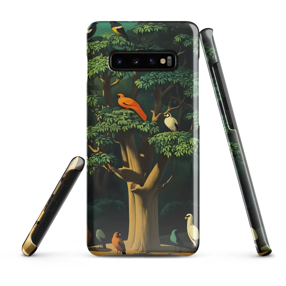 Harmony in Color: A Surreal Bird Symphony | Phone Case |  S10 Plus | Snap Case | Glossy