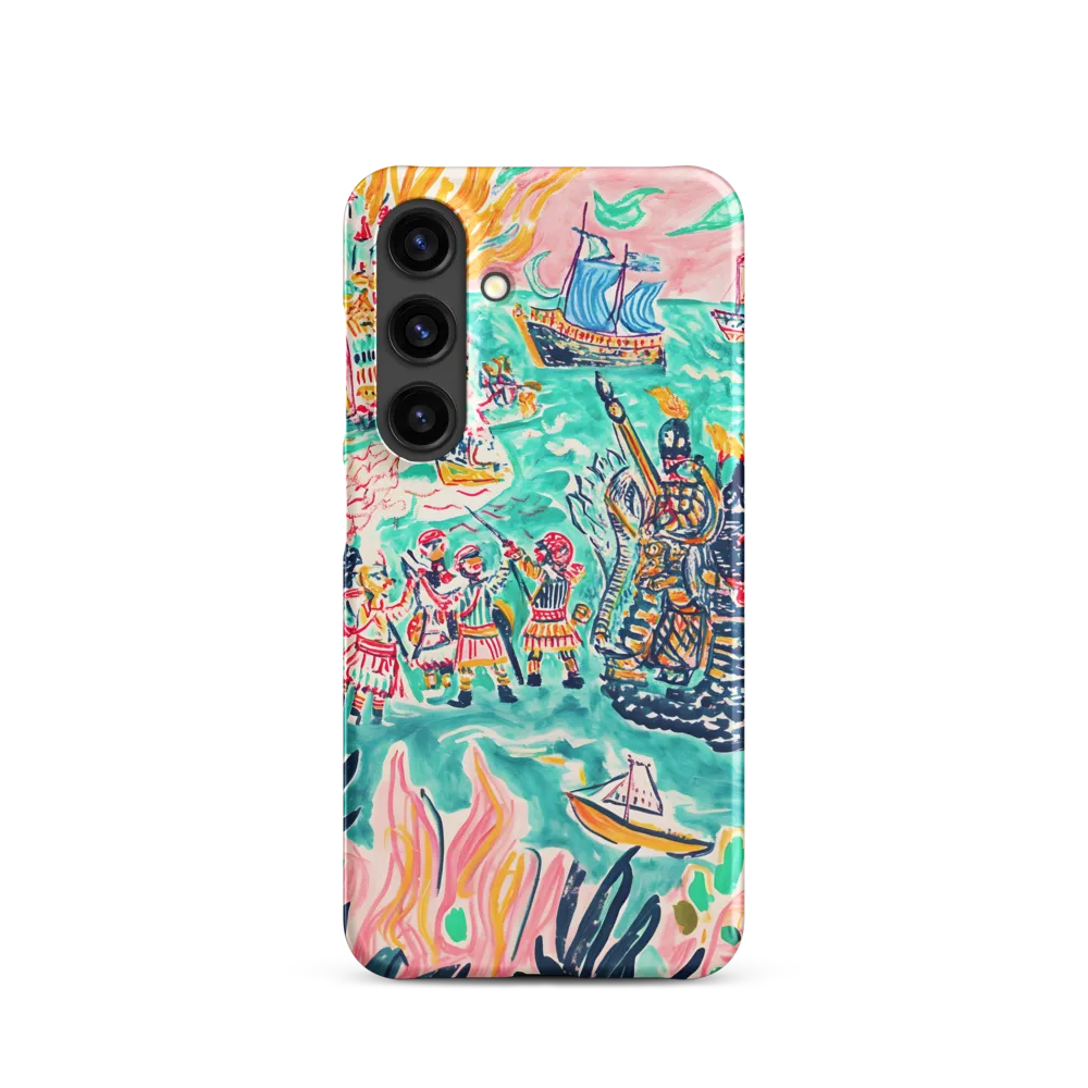 Battle on the Fiery Sea | Phone Case |  S24 | Snap Case | Matte