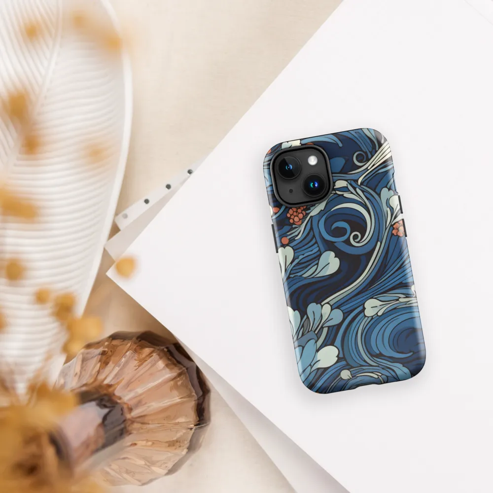 Nature's Elegance: An Oceanic Tapestry | Phone Case |  15 | Tough Case | Glossy