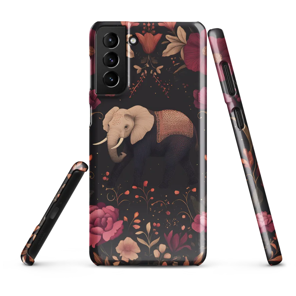Whispers of the Wild: Elephants and Blooms