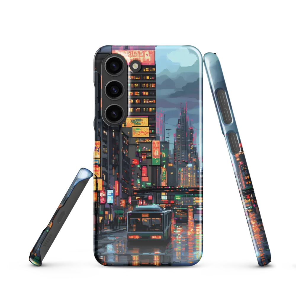 Neon Dreams: A Pixelated Urban Night