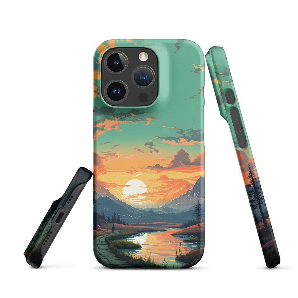 Tranquil Sunset Over the Majestic Mountains