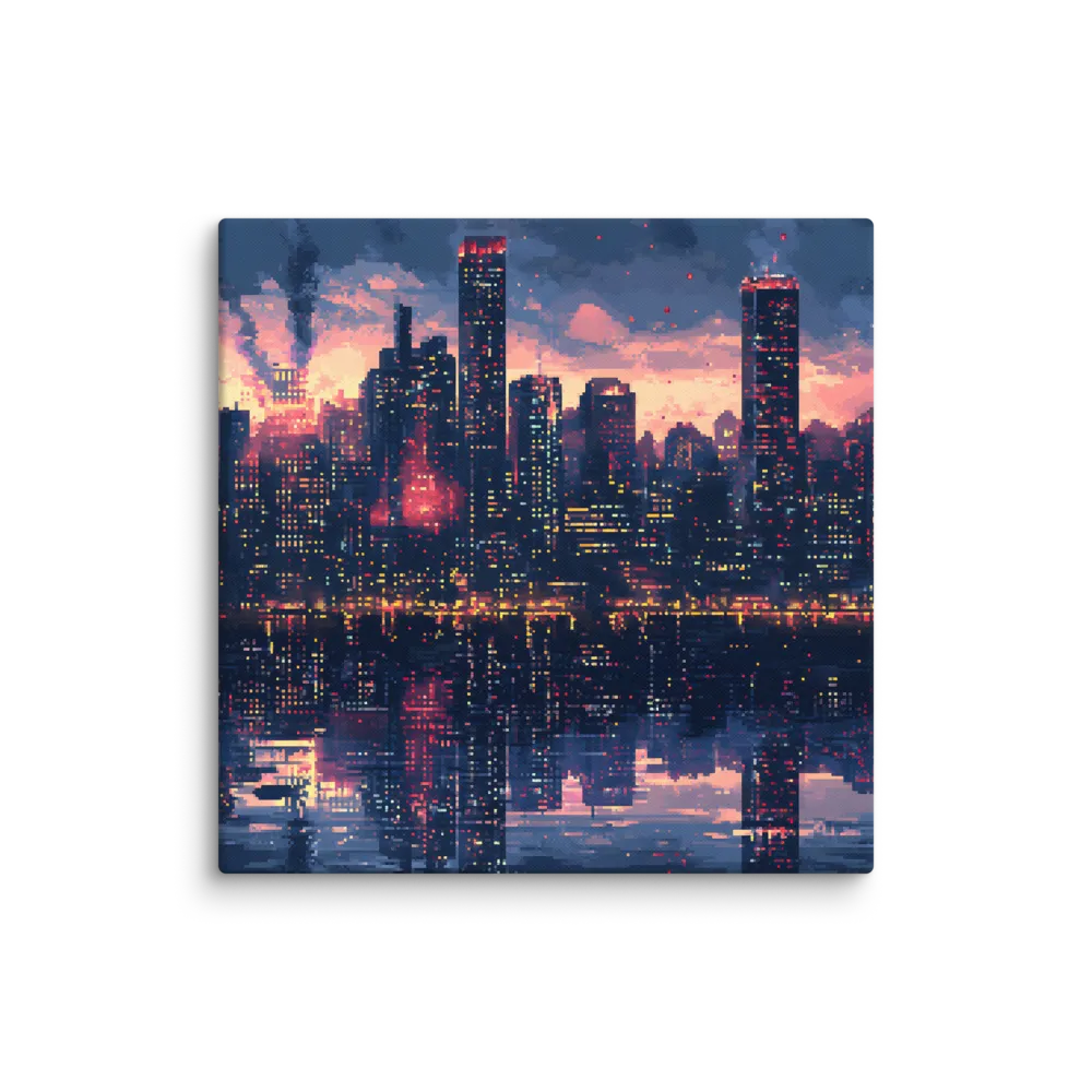 City Lights of Nostalgia | Canvas | 28″×28″