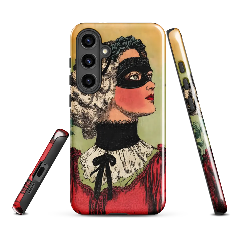 Masked Elegance | Phone Case |  S24 Plus | Tough Case | Glossy