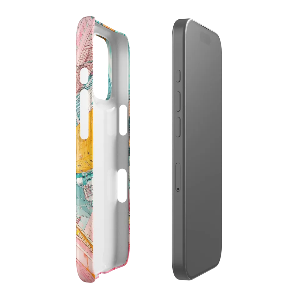 Vertical Horizons: A Surreal Cityscape Adventure | Phone Case |  16 Pro | Snap Case | Matte