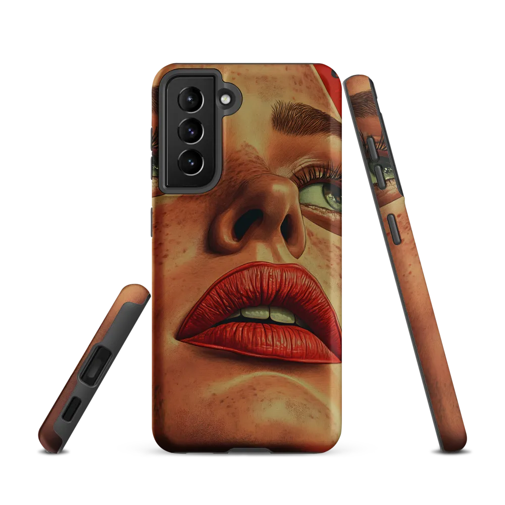 Red Intensity: A Portrait of Elegance