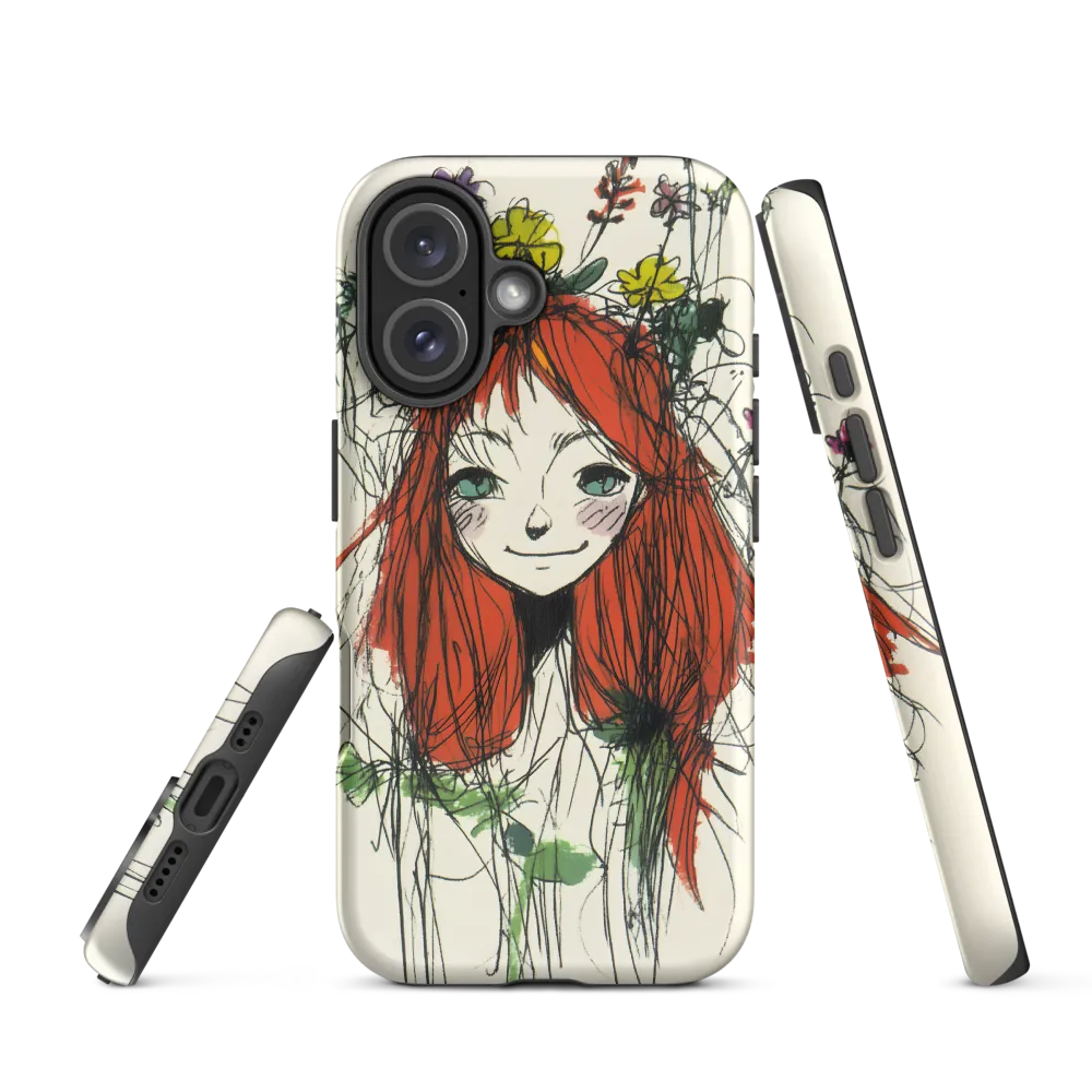 Whimsical Floral Portrait | Phone Case