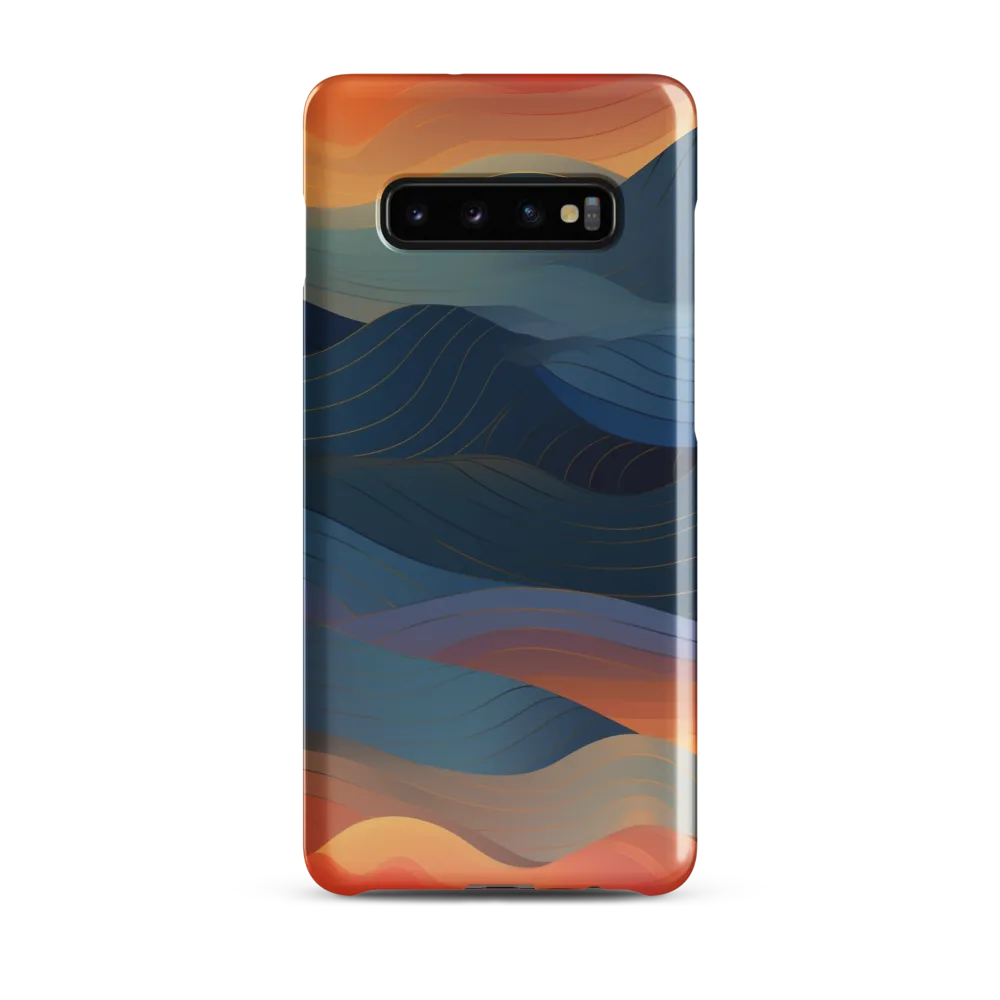 Harmonious Waves at Dusk | Phone Case |  S10 Plus | Snap Case | Glossy