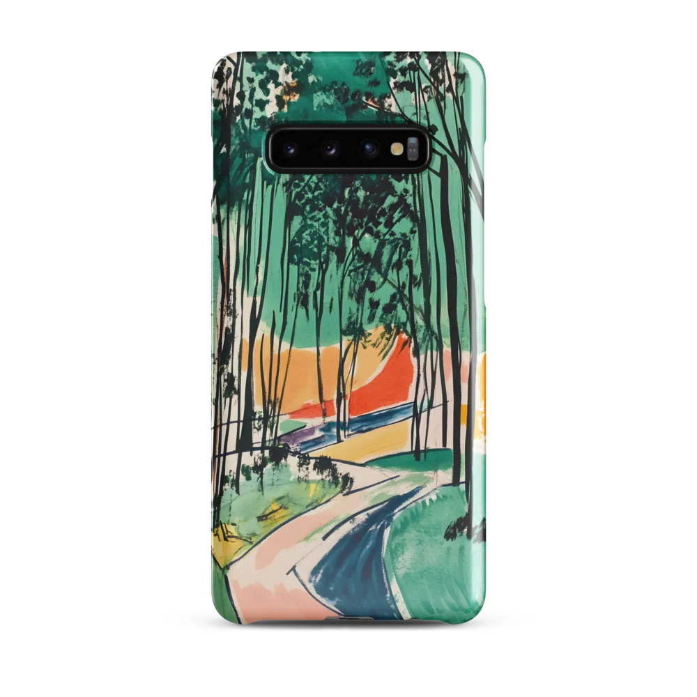 Winding Path Through the Forest | Phone Case |  S10 Plus | Snap Case | Glossy