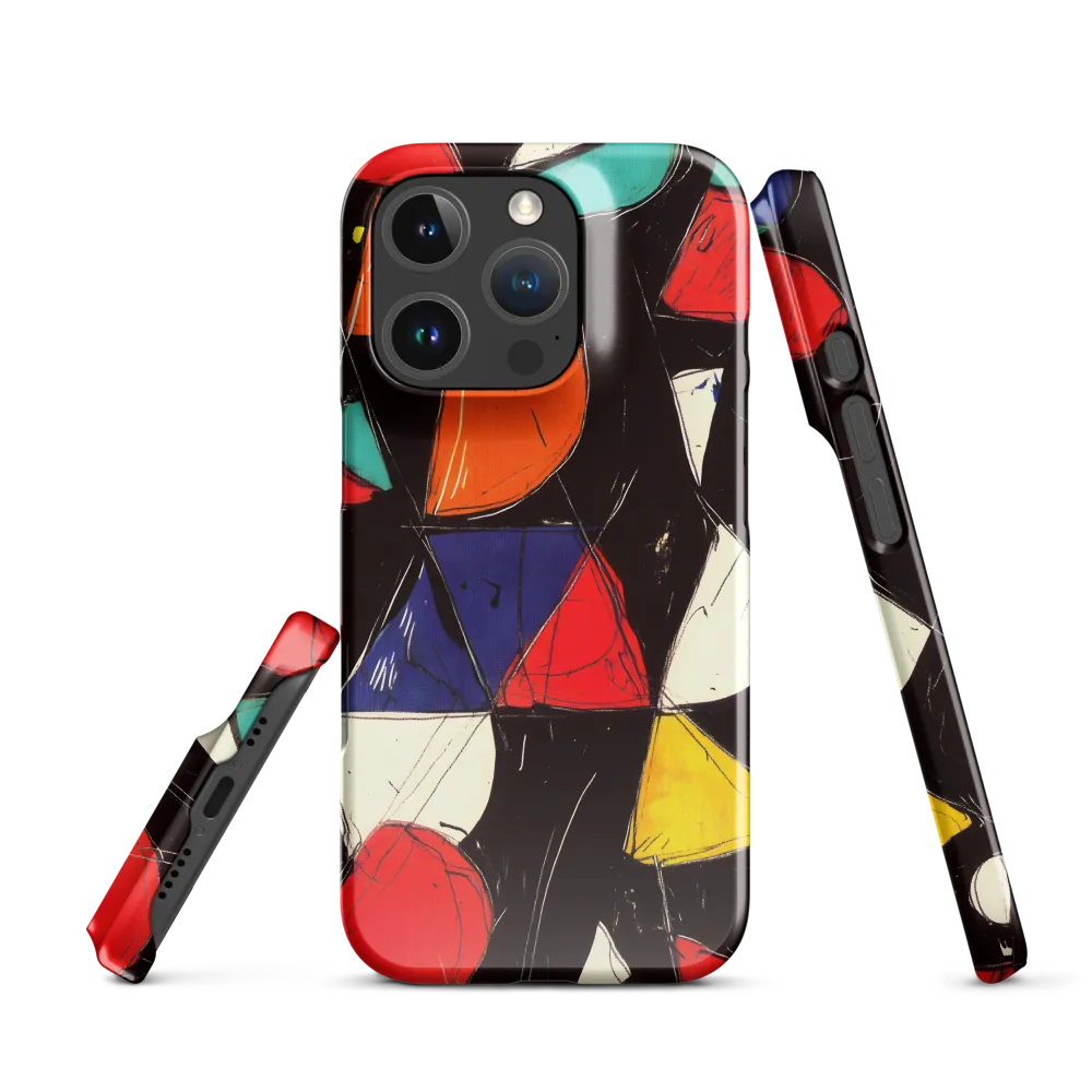 Vibrant Geometric Symphony | Phone Case |  16 Pro | Snap Case | Glossy
