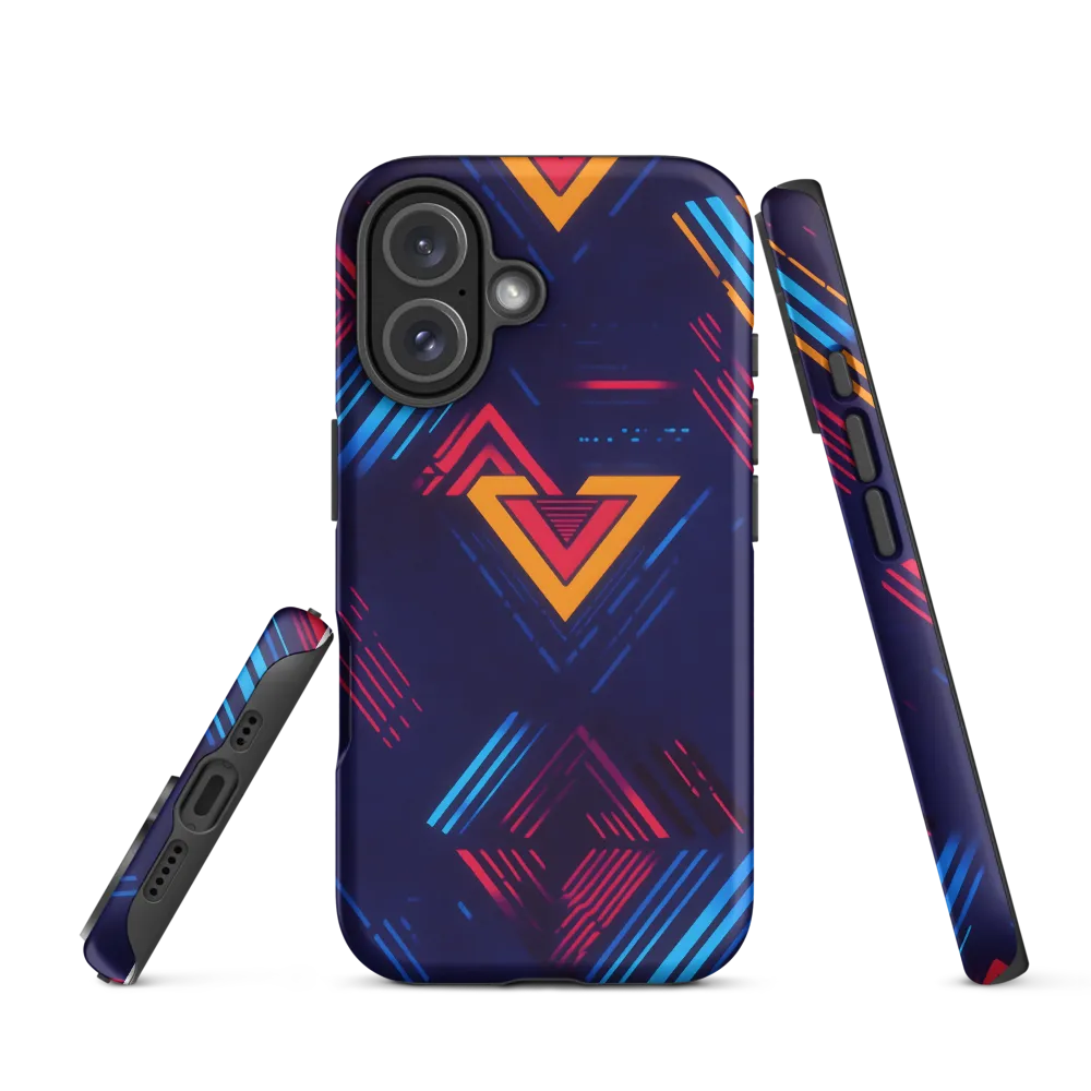 Dynamic Geometric Symphony | Phone Case |  16 | Tough Case | Matte