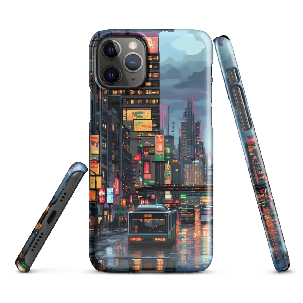 Neon Dreams: A Pixelated Urban Night