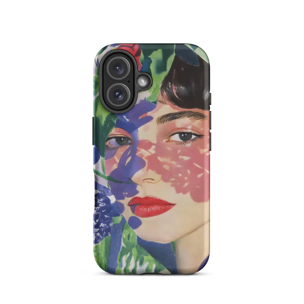 Whispers of Nature: A Floral Portrait | Phone Case