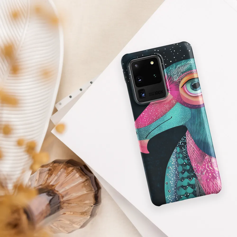 Whimsical Vulture: A Dance of Colors | Phone Case |  S20 Ultra | Snap Case | Matte