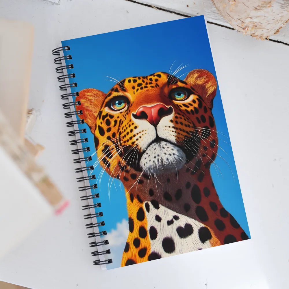 Regal Gaze: The Leopard's Majesty | Spiral Notebook