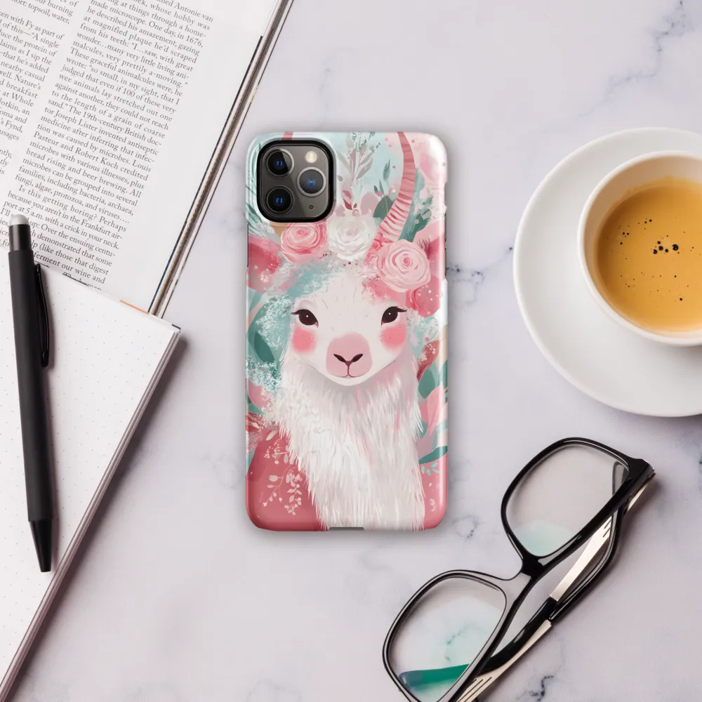 Spring Whimsy: The Floral Goat | Phone Case |  11 Pro Max | Snap Case | Glossy