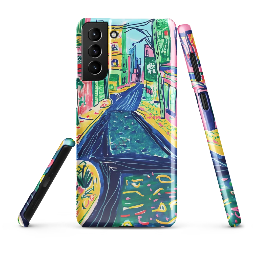 Dreamy Street in Vibrant Hues