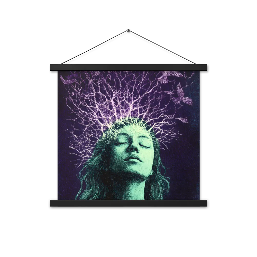 Whispers of Freedom | Poster With Black Wood Hanger | 18″×18″