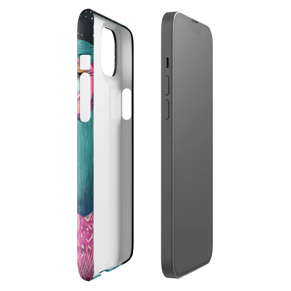 Whimsical Vulture: A Dance of Colors | Phone Case |  14 Plus | Snap Case | Glossy