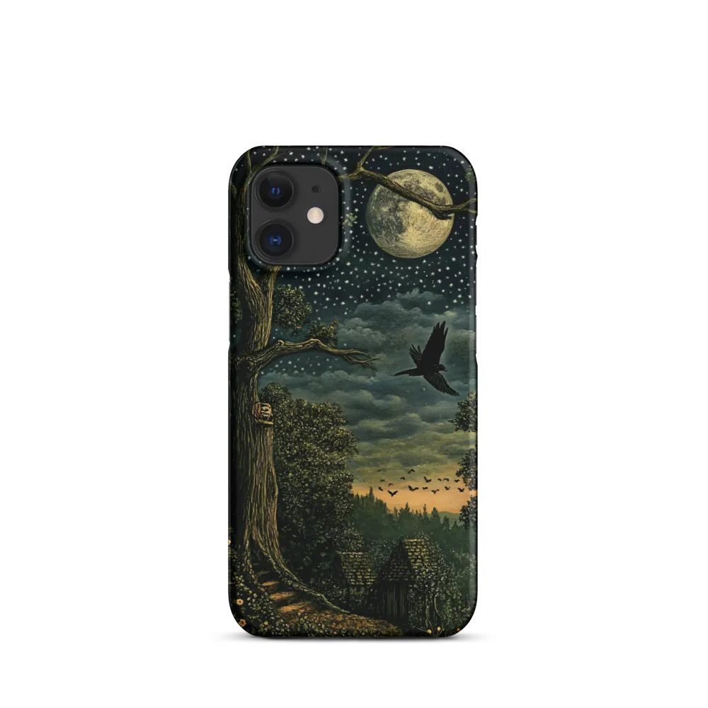 Mystical Nightscape Under the Full Moon | Phone Case |  12 Mini | Snap Case | Matte