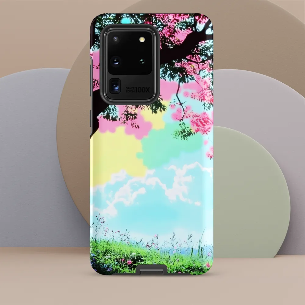 Pastel Dreams: A Surreal Tree Landscape