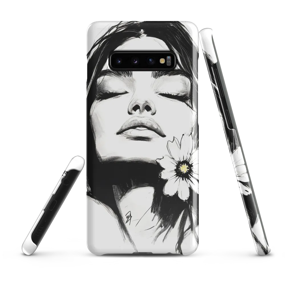 Serenity in Ink | Phone Case |  S10 Plus | Snap Case | Glossy