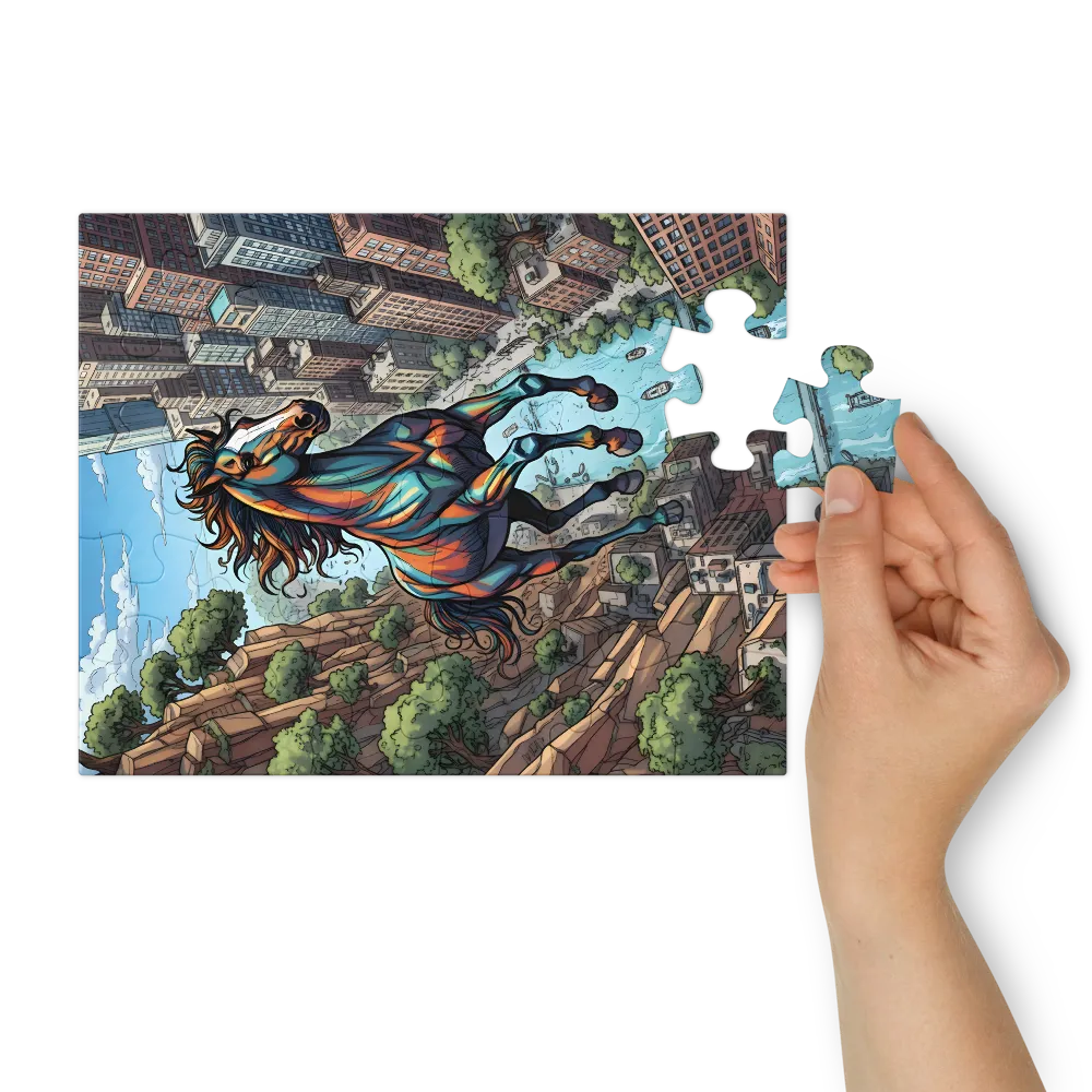 Skybound Stallion 
 Jigsaw Puzzle in Tin Box