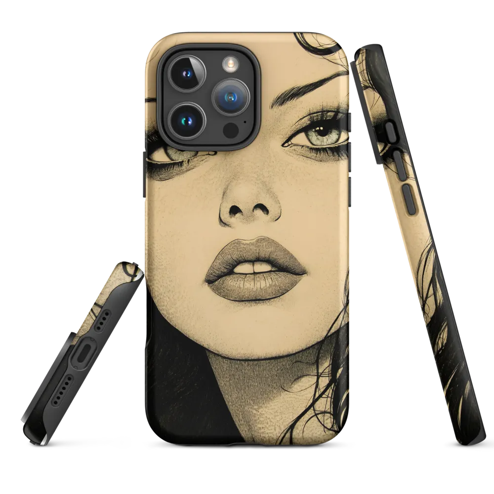 Enigmatic Gaze | Phone Case |  16 Pro Max | Tough Case | Matte