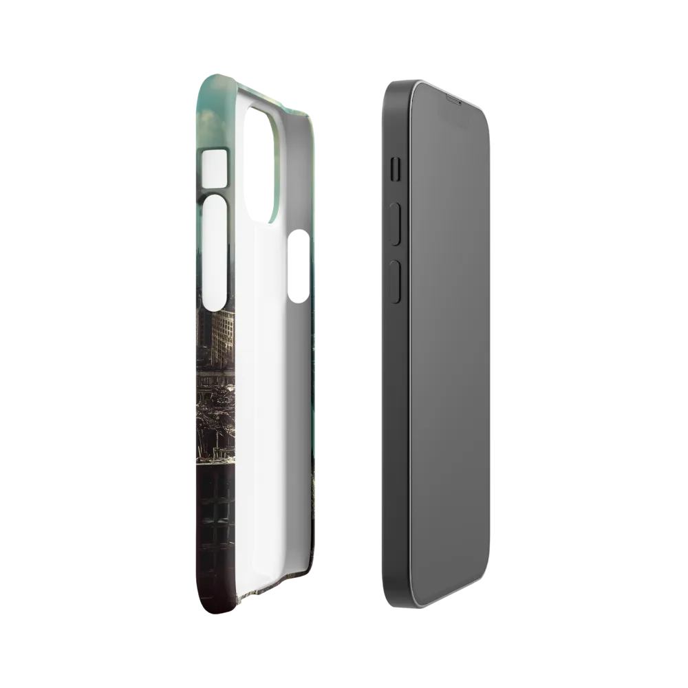 Urban Ruins: A Futuristic Reflection | Phone Case |  13 Mini | Snap Case | Matte