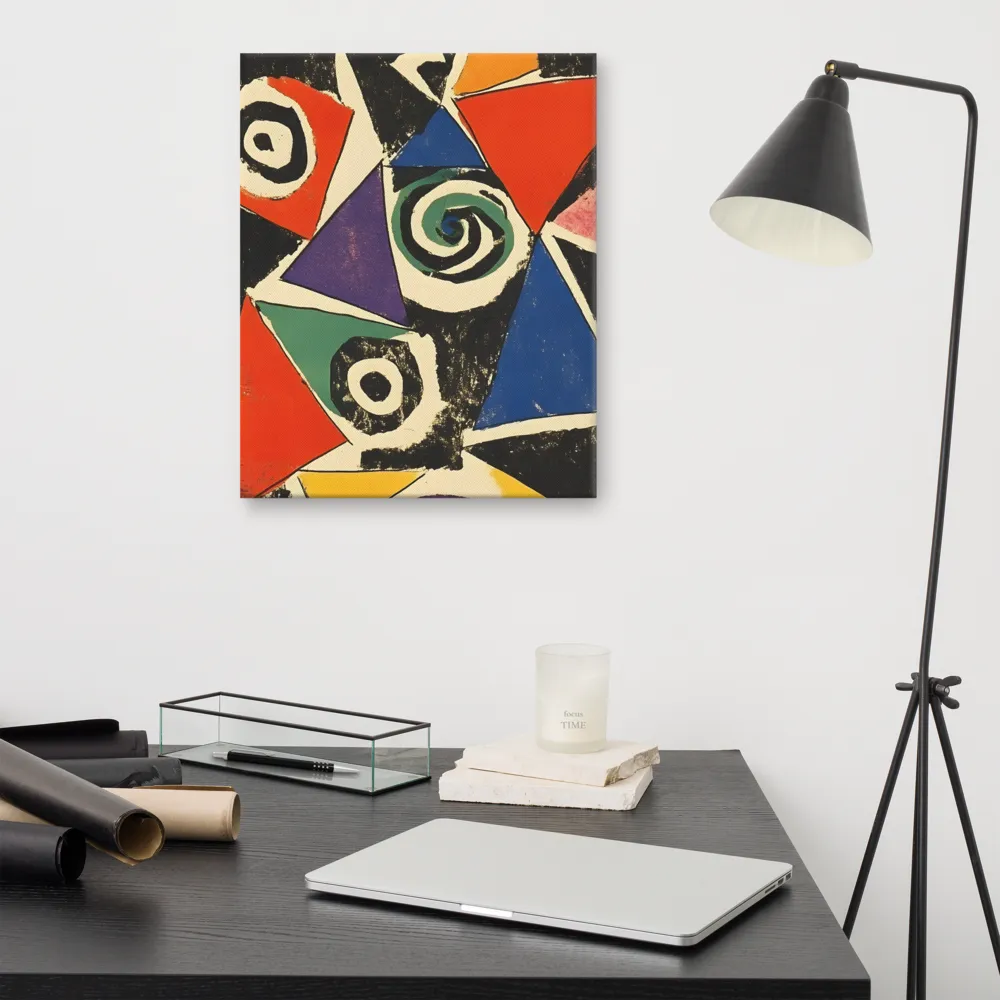 Dynamic Geometric Abstraction | Canvas | 16″×20″
