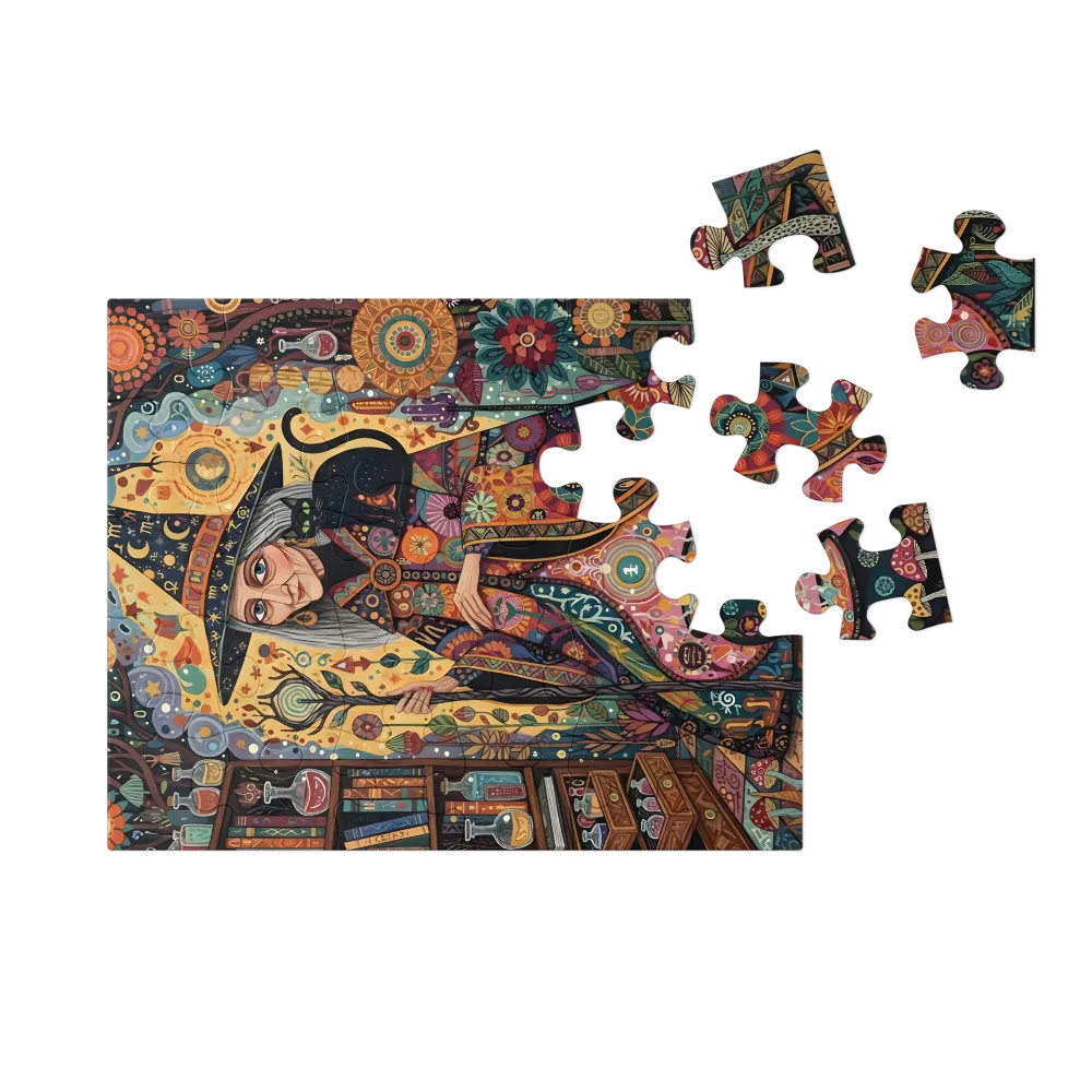 Witch's Apothecary 
 Jigsaw Puzzle in Tin Box